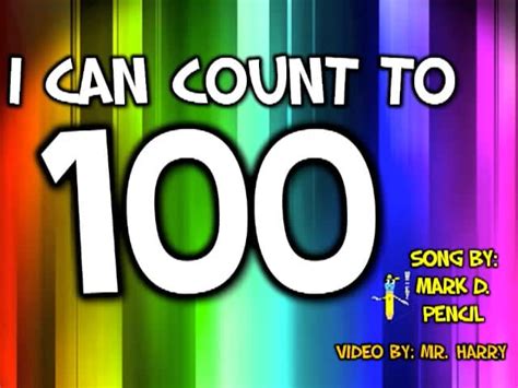 I Can Count To 100 Counting Song For Kids By Mark D Pencil On Vimeo