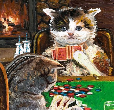 Cats Playing Poker Cat 2 Painting by Julie Pace Hoff | Pixels