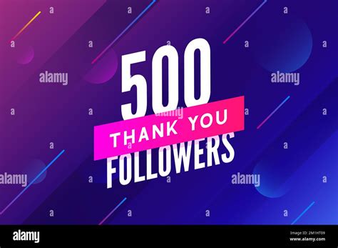 Followers Vector Greeting Social Card Thank You Followers