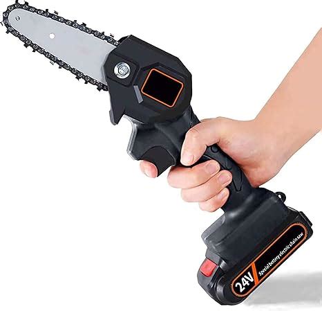 Gulito Mini Chainsaw 4-Inch Cordless Electric Protable Chainsaw with ...