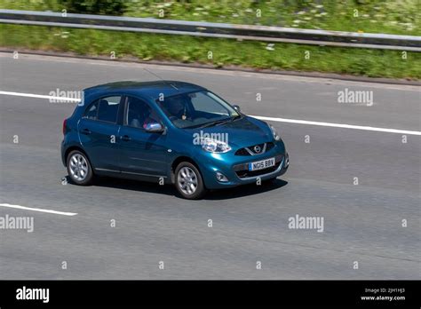 2015 Blue Nissan Micra Acenta 1198cc 5 Speed Manual Travelling On The