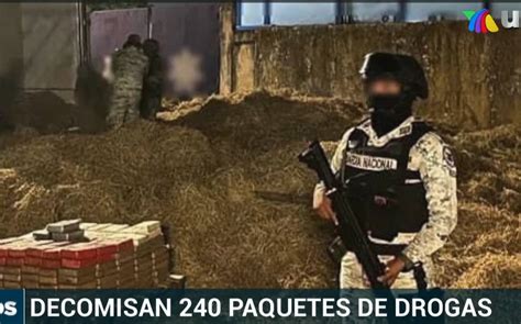 Guardia Nacional Decomisa Droga En Acayucan