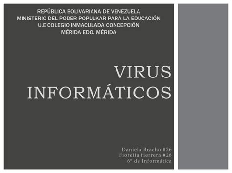 Virus informáticos PPT