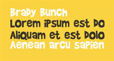 Brady Bunch Free Font What Font Is