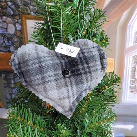 Custom Memorial Heart Ornament from Clothes