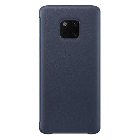 Official Huawei Mate 20 Pro Smart View Flip Case Deep Blue