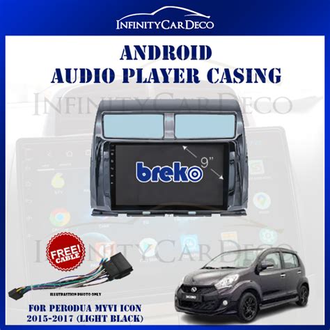 Perodua Myvi Icon Black Android Player Dashboard Audio