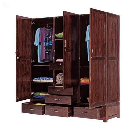 Brown Wooden Wardrobe Features Termite Free At Rs 48900 Piece In