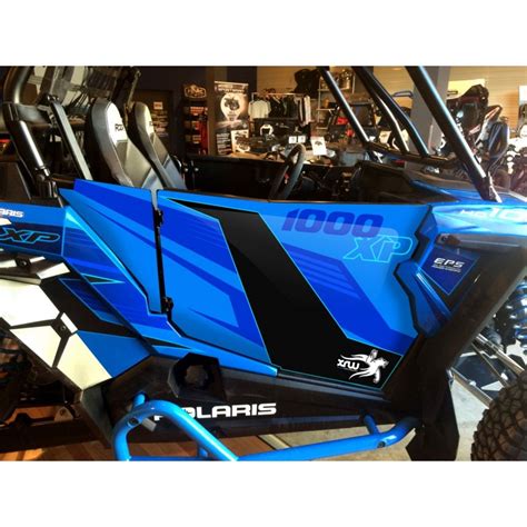 Kit décoration Portes Origine Polaris Vodoo Blue IDgrafix RZR 9