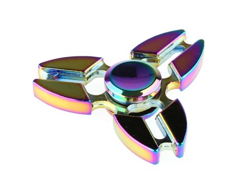 Alu Profi Fidget Hand Spinner Rainbow Metall Finger Kreisel Anti Stress