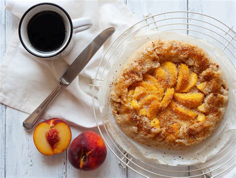 Galette Alle Pesche E Cocco Crostata Rustica Senza Uova E Senza Burro