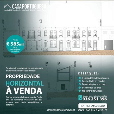 Propriedade Horizontal 8 unidades Casa Portuguesa Imóveis