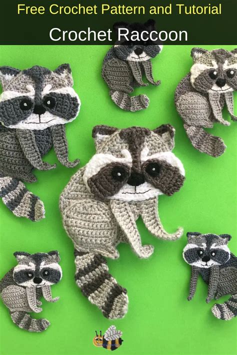 Crochet Raccoon Pattern Uk Version • Kerris Crochet