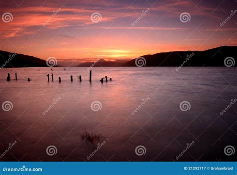 Loch Ness Sunset, Highlands, Scotland Stock Image - Image of scotland ...