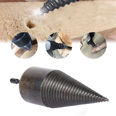 Hotbest High Speed Twist Firewood Drilling Tools Screw Splitting Cone