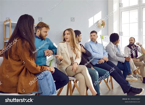 Group Serious Business People Talking During Stock Photo 2191431867 | Shutterstock