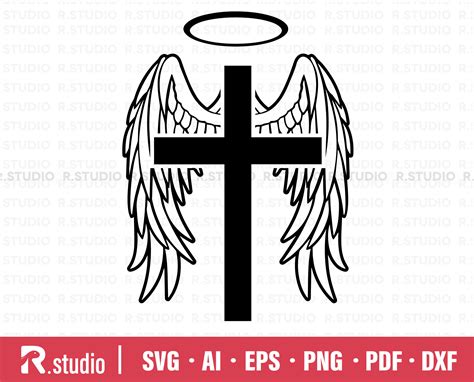 Cross With Wings SVG Cross Svg Wings Svg Holy Day Svg Etsy Australia