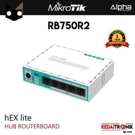 Promo Mikrotik Hex Lite Rb750r2 Router Lite Routerboard 5 Port Ethernet