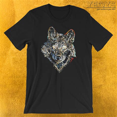 Colorful Wolf T Shirt