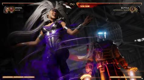 Mortal Kombat 1 2023 Sindel And Sektor Kameo Fatal Blow Youtube