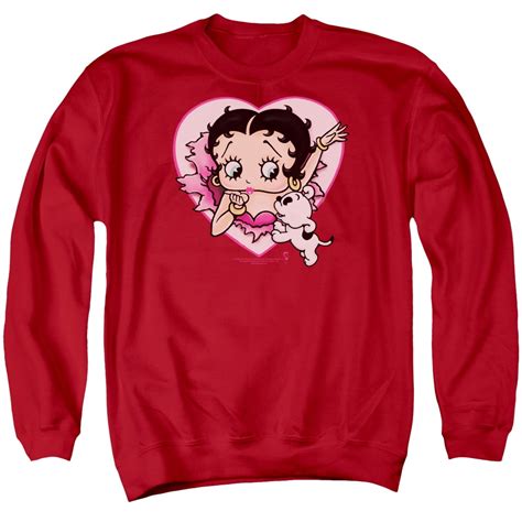 Betty Boop I Love Betty Crewneck Sweatshirt Medium