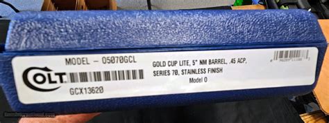 COLT GOLD CUP LITE 5 NM BARREL 45 ACP SERIES 70 NEW IN BOX