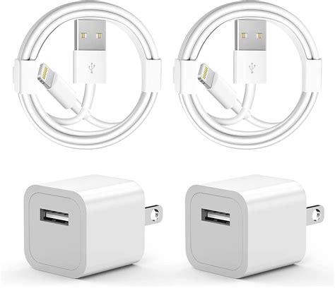 Cargador Para Iphone Certificado Apple Mfi Paquete De Adaptadores De