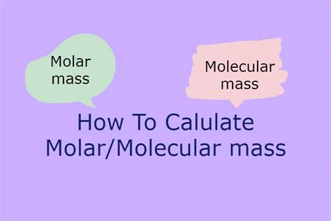 How To Calculate Molecular Mass Chemistry Papers