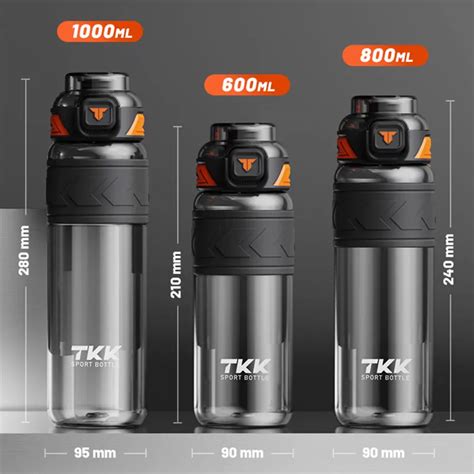 1000ml 1500ml High Quality Tritan Material Water Bottle With Straw