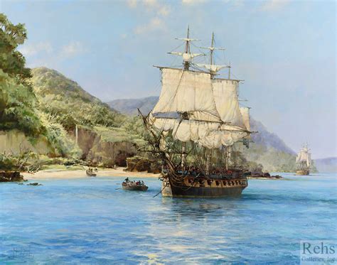 The Pirate S Cove Wafer Bay Cocos Island Montague Dawson Rehs Gallery