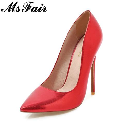 Buy Msfair Shallow Classics Women Pumps Thin Heels Pointed Toe High Heels