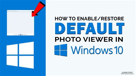 How To Restore Windows 7 8 Default Photo Viewer In Windows 10 YouTube