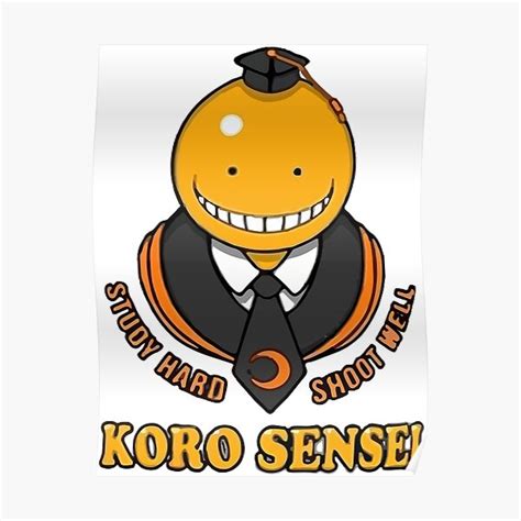 Assassination Classroom Koro Sensei Happy Study Hard Shoot Well