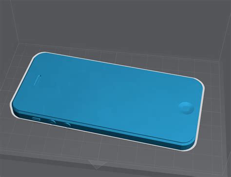 stl file faux portable iphone  fake phone  printable model