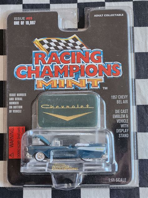 Racing Champions Mint Chevy Bel Air Convertible Blue Kustomkollector