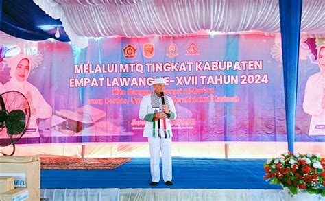 Pj Bupati Empat Lawang Buka Mtq Tingkat Kabupaten Tahun