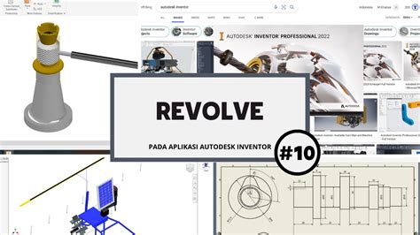 Revolve Pada Aplikasi Autodesk Inventor Youtube