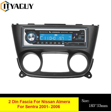 1 Din Car Radio Fascia For NISSAN Almera N16 Sentra 2000 2006 Radio