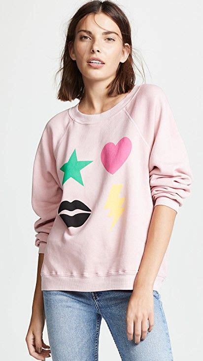 Pink Shopbop Sweatshirts Womens Tops Wildfox Couture