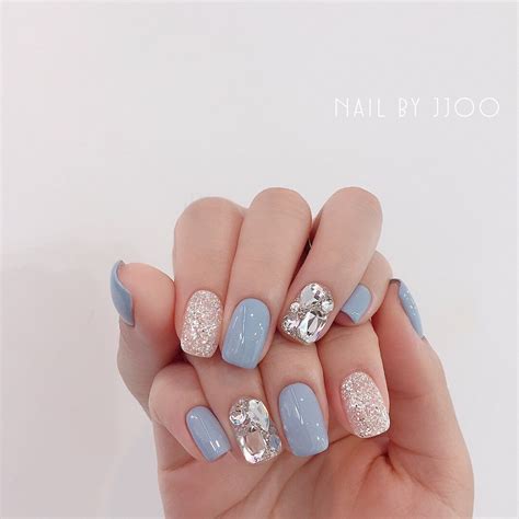 네일바이쭈🎀 On Instagram “6월 이달의아트” Sun Nails Korean Nail Art Nails