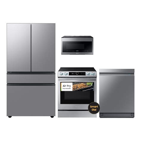 Shop Samsung Bespoke Standard-Depth Refrigerator & Electric Air Fry ...