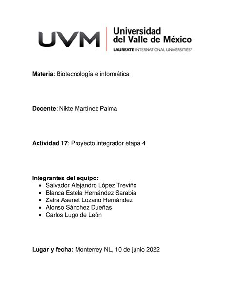 A 17 TRABAJO DE LA MATERIA EN LÍNEA UNIVERSIDAD DEL VALLE DE MÉXICO