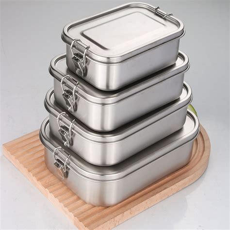 Sizes Portable Stainless Steel Eco Food Storage Lunch Box