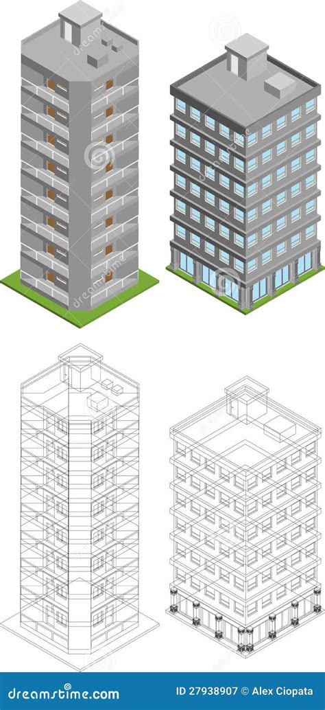 Edificios Isom Tricos Ilustraci N Del Vector Ilustraci N De Ciudad