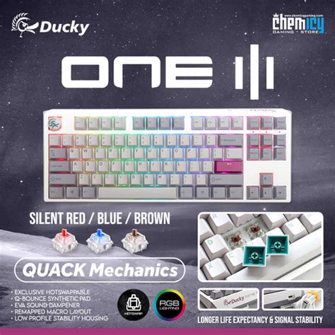 Jual Ducky One Mist Tkl Hotswap Rgb Mechanical Gaming Keyboard