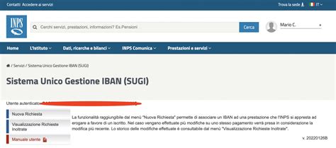 Sugi Inps Sistema Unico Gestione Iban Anticipo Tfs Tfr