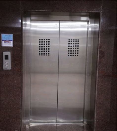 Center Opening Polished Stainless Steel Elevator Door For Passenger