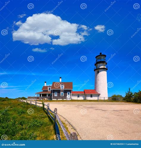 Cape Cod Truro Lighthouse Massachusetts US Stock Photo - Image of coast ...