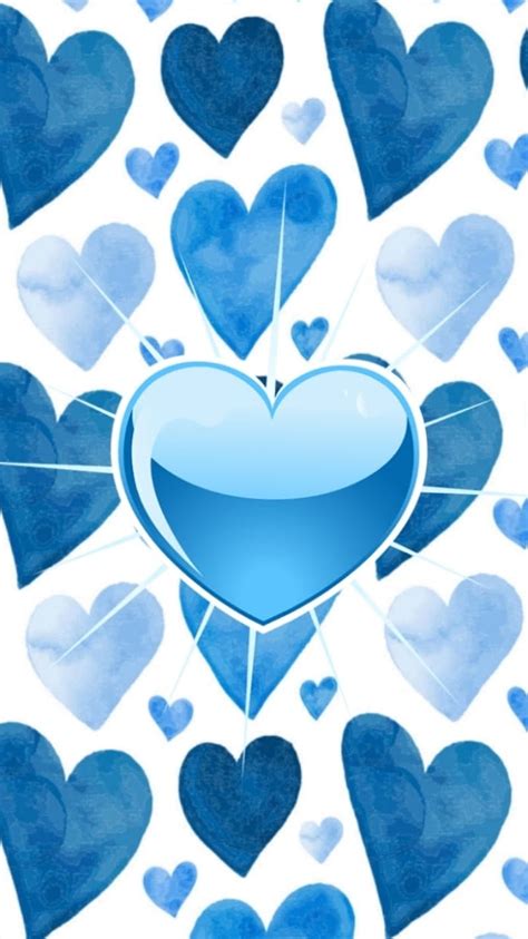 Shining Blue Heart Corazones Love Hd Phone Wallpaper Peakpx