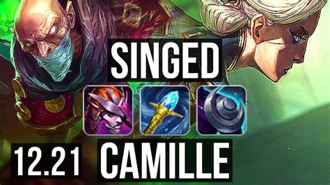 Singed Vs Camille Top 3 8m Mastery 7 1 8 900 Games Godlike Kr